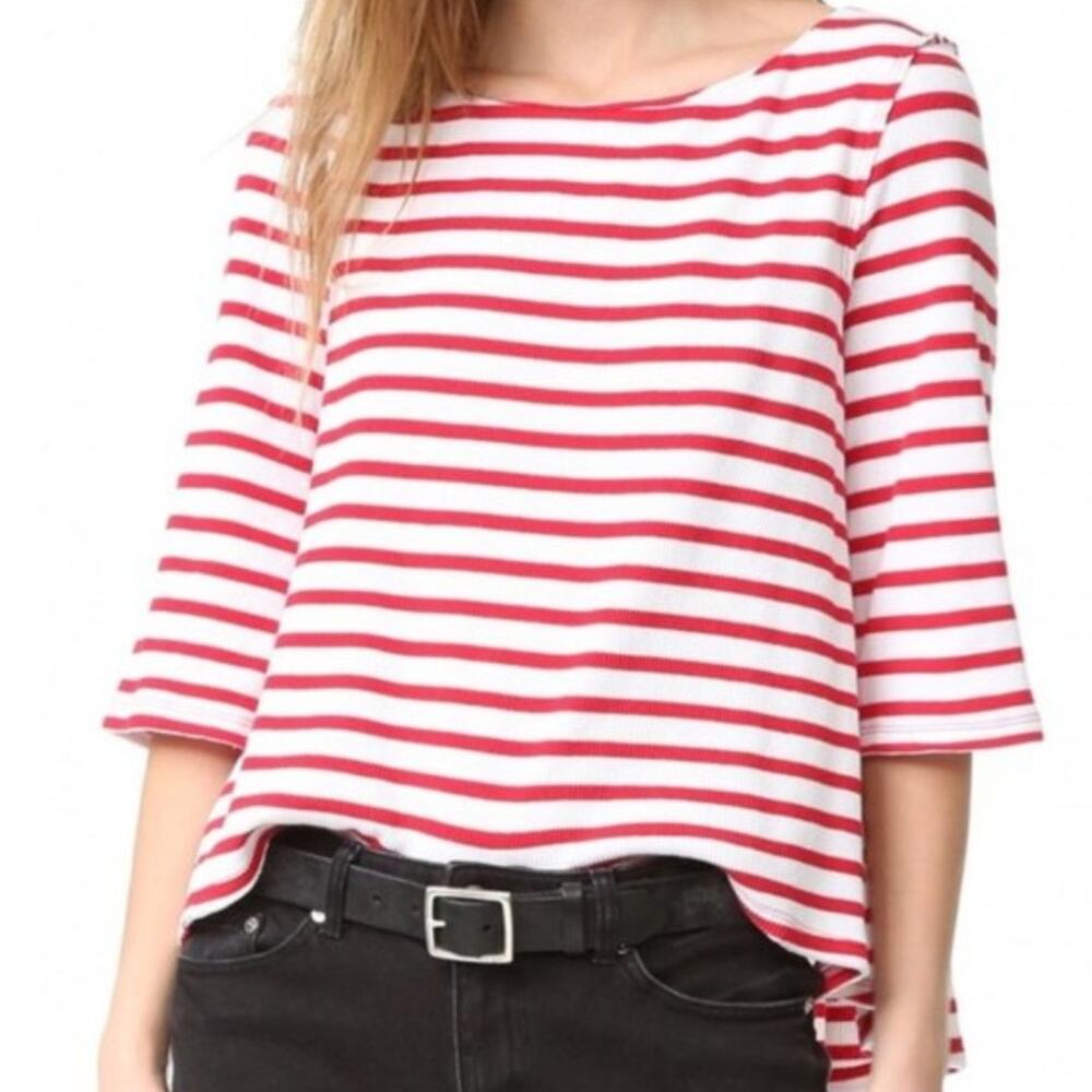 We The Free Boatneck Striped Top Large